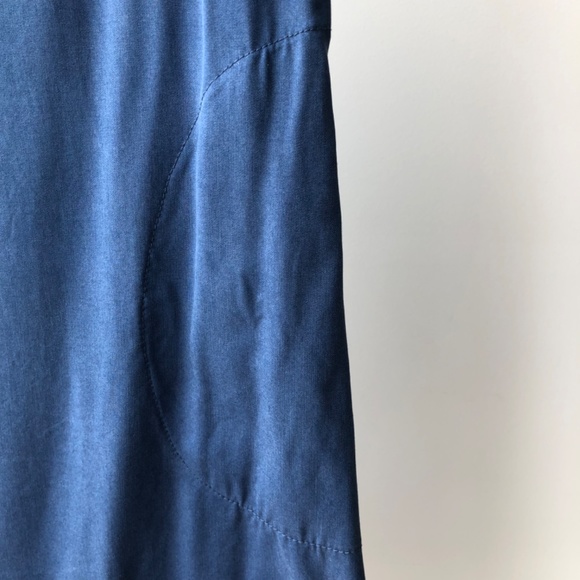 atelier b Sleeveless Blue Tencel Dress - Canadian Made 🇨🇦 - Picture 4 of 5